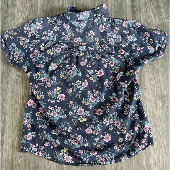 Steel & Jelly British Design Men’s Size Medium Floral Button Down Shirt Collar - Picture 7 of 7